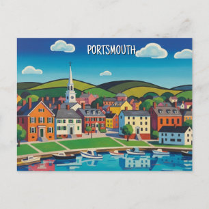 Carte Postale Voyage à Portsmouth dans le New Hampshire