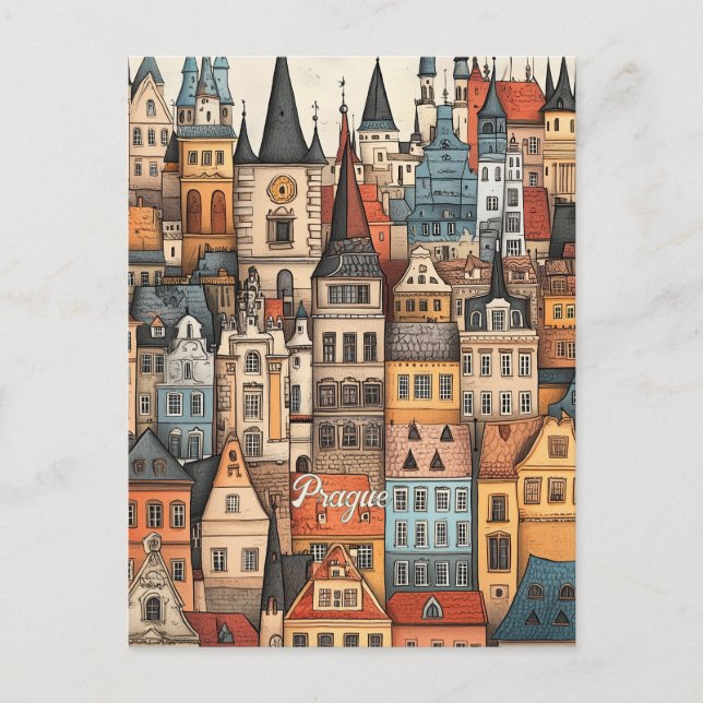 Carte Postale Voyage à Prague Czechia (Devant)