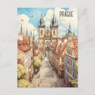 Carte Postale Voyage à Prague République Tchèque