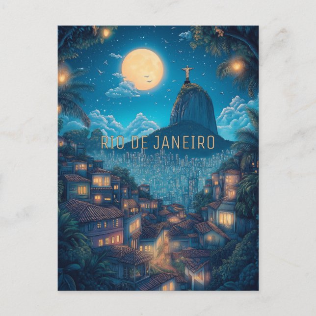 Carte Postale Voyage à Rio de Janeiro Brésil (Devant)