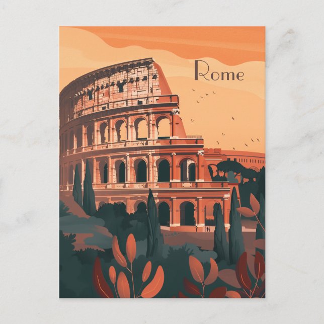Carte Postale Voyage à Rome (Devant)