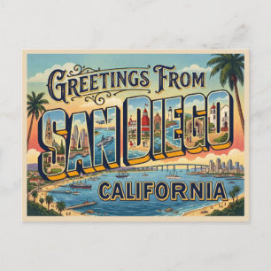 Carte Postale Voyage à San Diego Californie