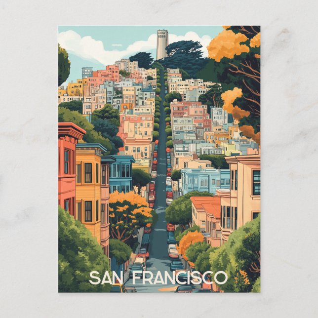 Carte Postale Voyage à San Francisco USA (Devant)