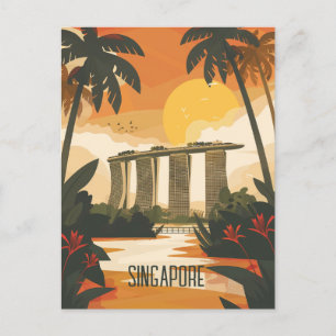 Carte Postale Voyage à Singapour
