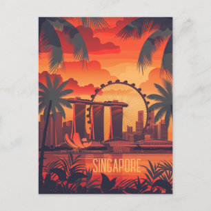 Carte Postale Voyage à Singapour