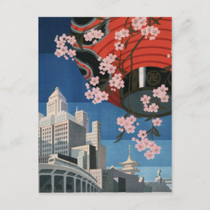 Carte Postale Voyage à Tokyo vintage