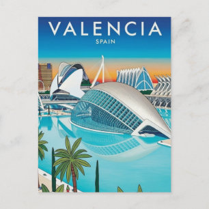 Carte Postale Voyage à Valence Espagne