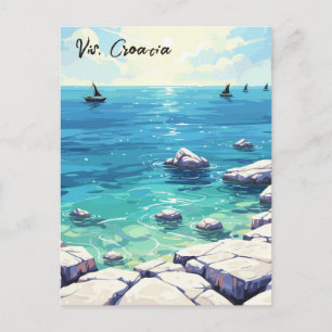 Carte Postale Voyage à Vis en Croatie