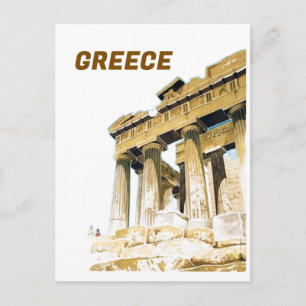 Carte Postale Voyage Ancien Athènes Grèce Temple Parthénon