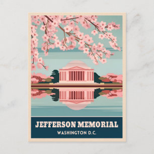 Carte Postale Voyage Ancien Jefferson Memorial Washington DC