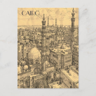 Carte Postale Voyage au Caire en Égypte