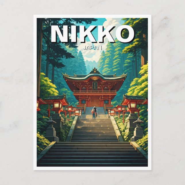 Carte Postale Voyage au Japon à Nikko (Devant)