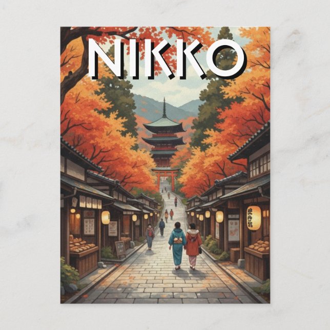 Carte Postale Voyage au Japon à Nikko (Devant)