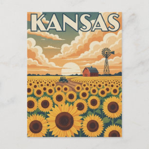 Carte Postale Voyage au Kansas