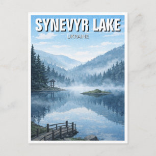 Carte Postale Voyage au lac Synevyr en Ukraine