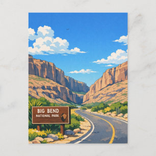Carte Postale Voyage au parc national de Big Bend