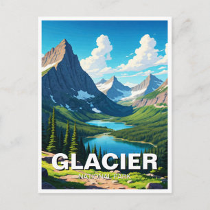 Carte Postale Voyage au parc national de Glacier