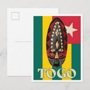 Carte Postale Voyage au Togo Vintage 