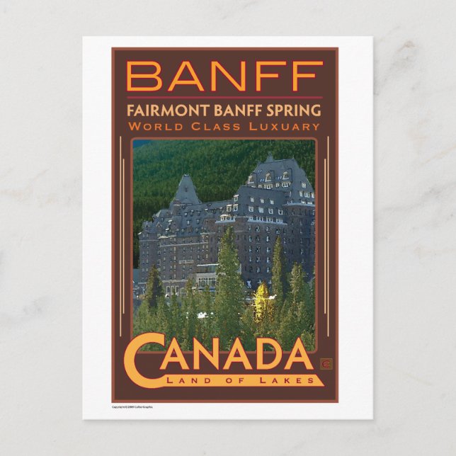 Carte Postale VOYAGE-Canada-Banff- (Devant)