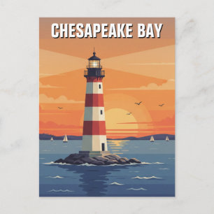 Carte Postale Voyage dans la baie de Chesapeake dans le Maryland