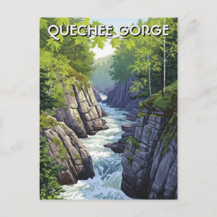 Carte Postale Voyage dans la gorge de Quechee au Vermont