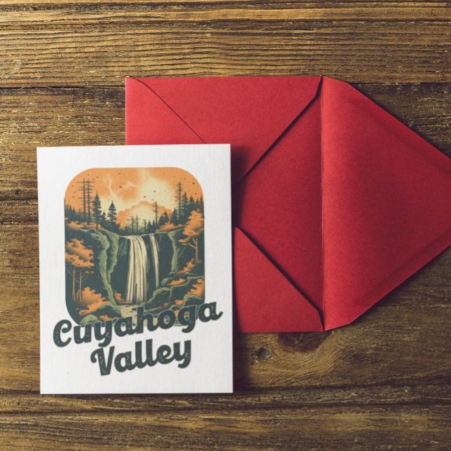 Carte Postale Voyage dans la vallée de Cuyahoga (Cuyahoga Valley Vintage Travel Postcard)