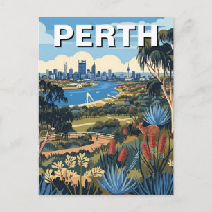 Carte Postale Voyage dans le parc du roi à Perth