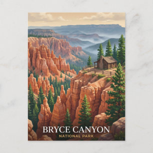 Carte Postale Voyage dans le Parc national de Bryce Canyon Utah