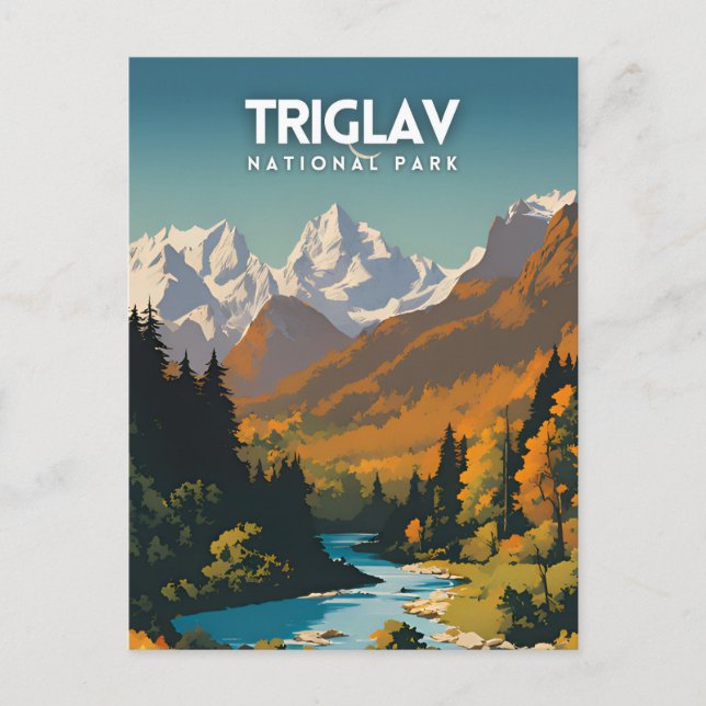 Carte Postale Voyage dans le parc national de Triglav (Devant)