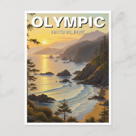Carte Postale Voyage dans le parc national olympique de Washingt