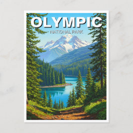 Carte Postale Voyage dans le parc national olympique de Washingt