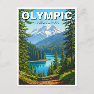 Carte Postale Voyage dans le parc national olympique de Washingt