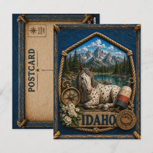 Carte Postale Voyage dans l'Idaho Vintage