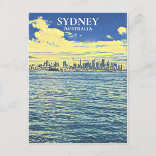 Carte Postale Voyage d'art numérique à Sydney Harbour