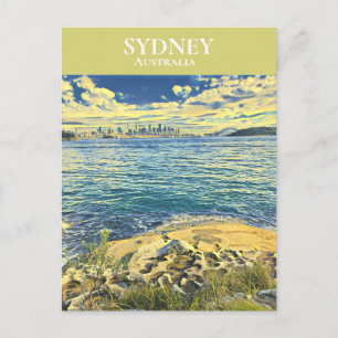 Carte Postale Voyage d'art numérique à Sydney Harbour