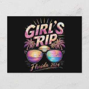 Carte Postale Voyage de filles Floride 2024 Été Week-end de plag