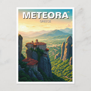 Carte Postale Voyage de Meteora Grèce