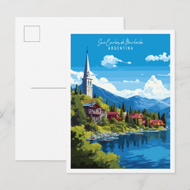 Carte Postale Voyage de San Carlos de Bariloche (Devant / Derrière)