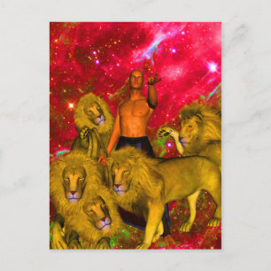 Carte Postale Voyage des lions