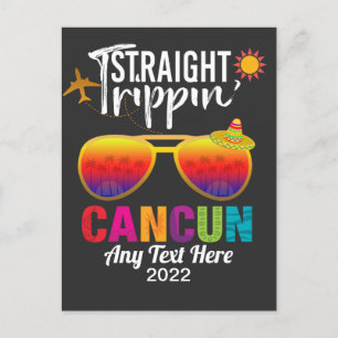 Carte Postale Voyage droit Cancun Mexique Vacances voyage 