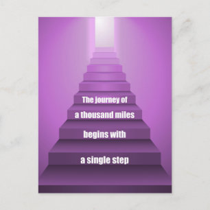 Carte Postale Voyage D'Un Mille Kilomètres