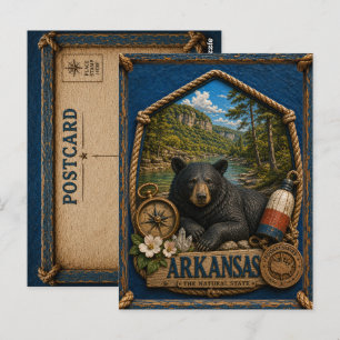 Carte Postale Voyage en Arkansas vintage