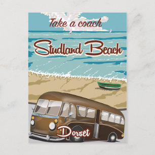 Carte Postale Voyage en autocar Studland Beach Dorset