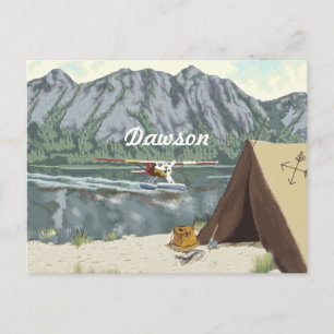 Carte Postale Voyage en avion et pêche dans l'Alaska Bush