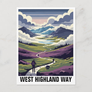 Carte Postale Voyage en Écosse sur le West Highland Way