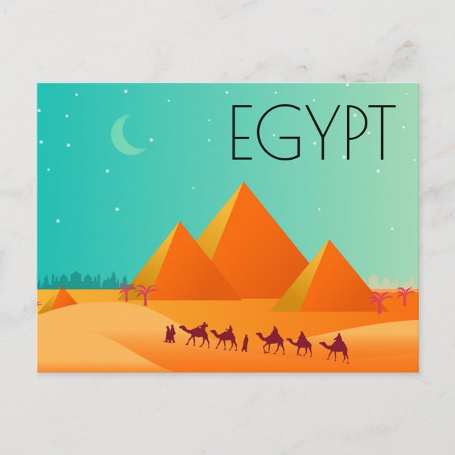 CARTE POSTALE VOYAGE EN EGYPTE (Devant)