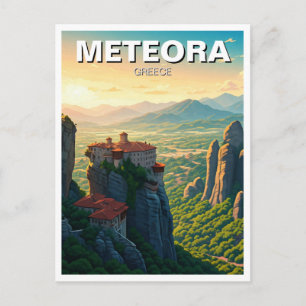 Carte Postale Voyage en Météora Grèce