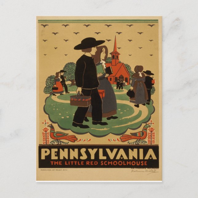 Carte Postale Voyage en Pennsylvanie (Devant)