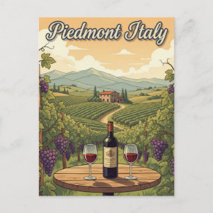 Carte Postale Voyage en Piémont italien
