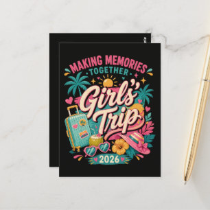 Carte Postale Voyage entre filles 2026 Créer des souvenirs ensem